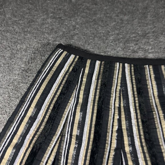 Vintage Skirt Womens 10 Felicia & Co Velvet Stripe Whimsigoth Fairy Goth A Line - Picture 7 of 9